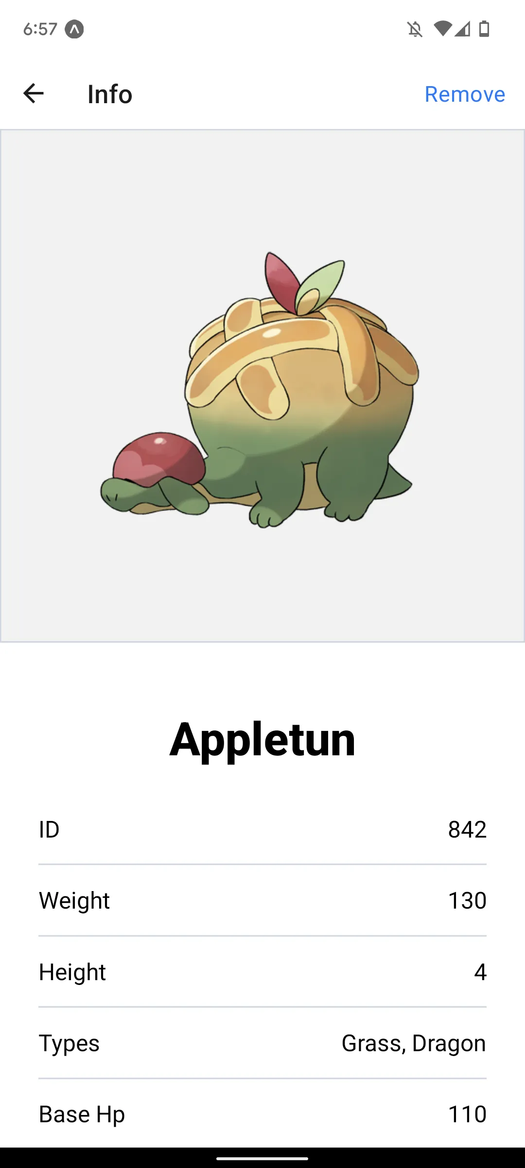 Appletun has already been added, so the button says "Remove", as
expected